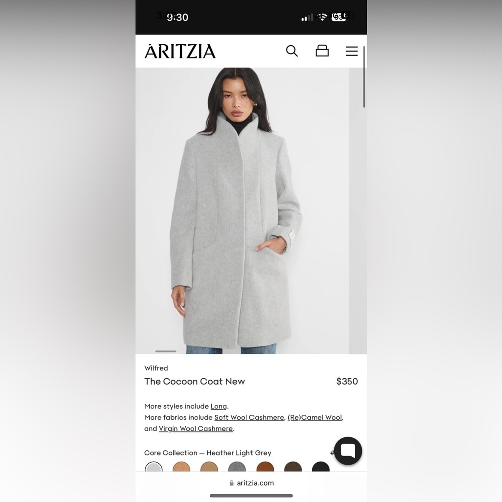 Aritzia Cocoon Coat